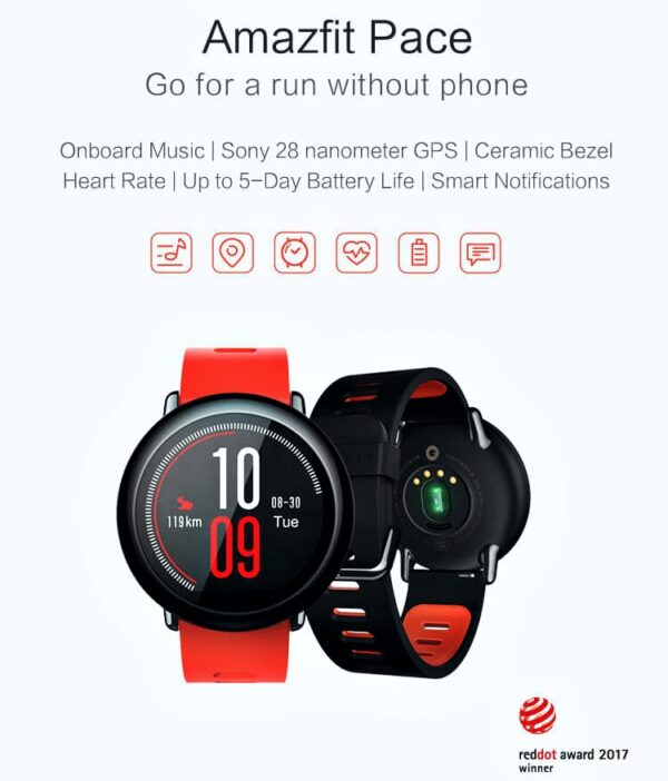 xiaomi amazfit pace waterproof