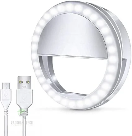 LED Rechargeable Selfie Ring Light Flash