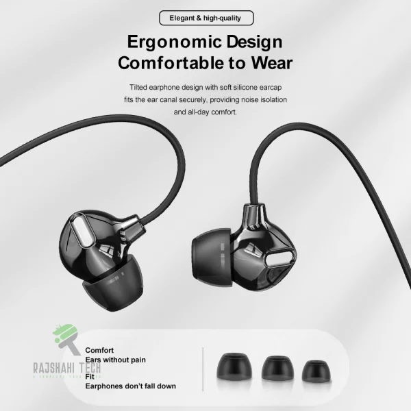 Rock Obsidian Stereo Earphone