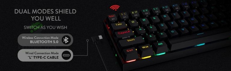 Redragon K530 Draconic Wireless RGB Keyboard - Rajshahi TecH