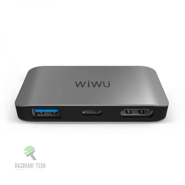 WiWU Alpha 3 in 1 USB Type C HUB (C2H)