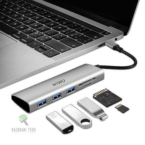 WiWU Alpha 5 In 1 Laptop USB C Hub (532ST)