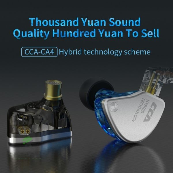 CCA CA4 Hybrid Dynamic Balanced Armature Earphone