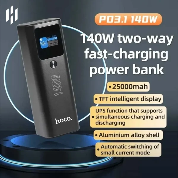 HOCO Q17 PD 140W 25000mAh Power Bank