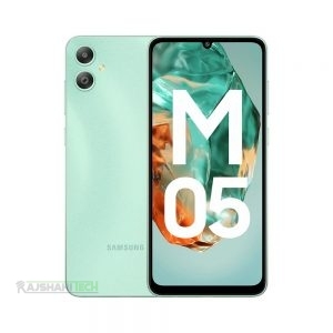 Samsung Galaxy M05 front view with sleek display at Rajshahi Tech