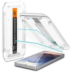 Spigen GLAStR EZ FIT Glass Protector is a none bezel glass protector