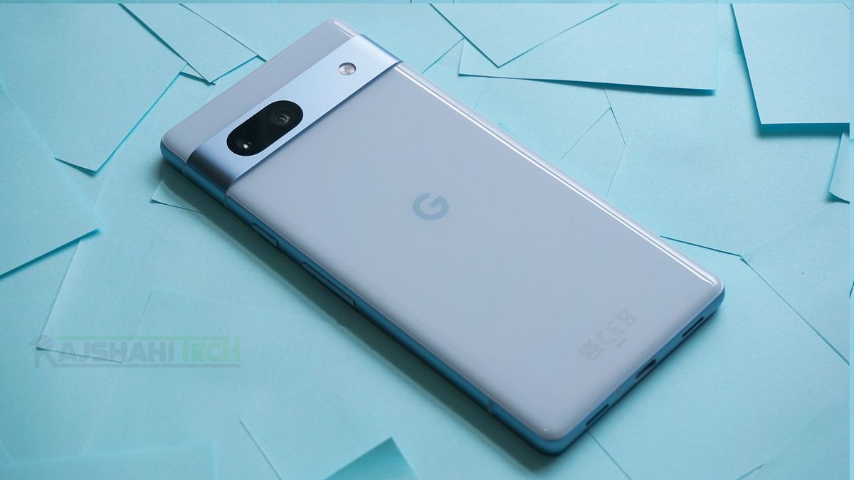Google Pixel 8A unboxing photo with accessories – Rajshahi Tech original product