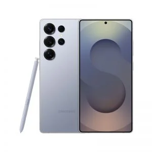 Samsung Galaxy S25 Ultra front view with Dynamic AMOLED display on