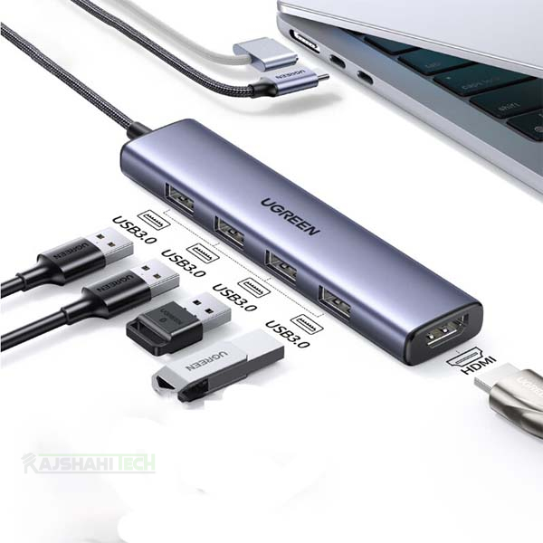 Ugreen CM478 5 in 1 USB-C to HDMI Multifunction Adapter (15495)