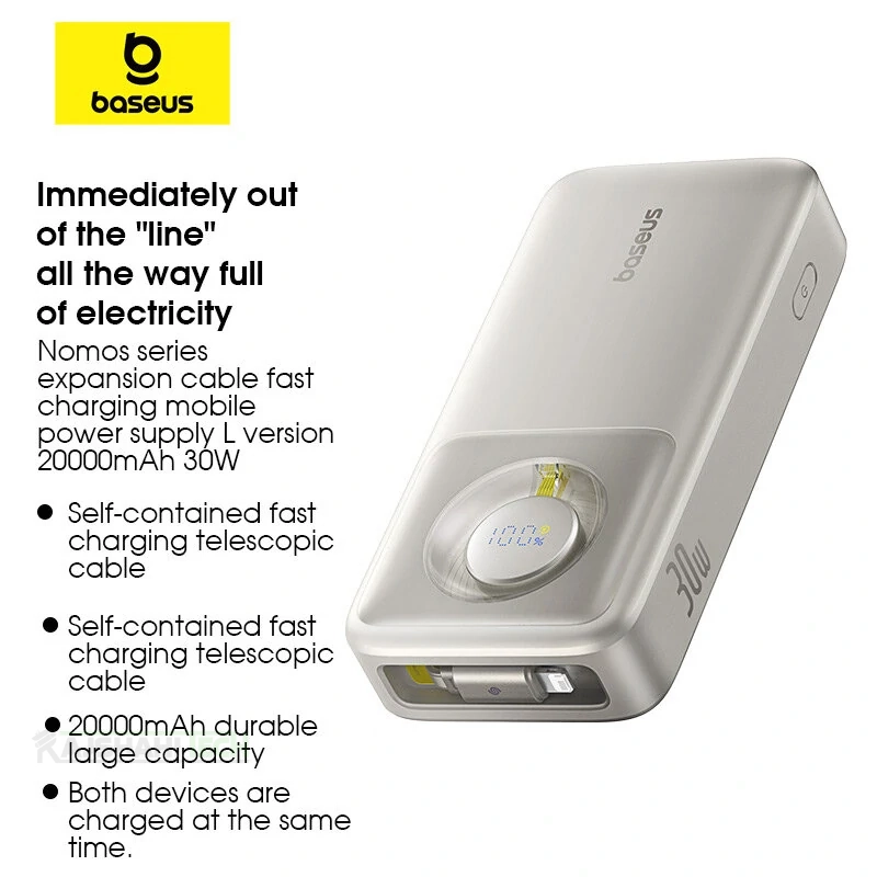 Baseus NOMOS 30W 20000mAh Digital Display Power Bank