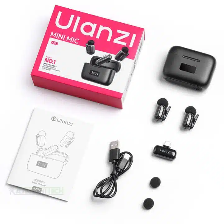 Ulanzi A200 Wireless Lavalier Mini Microphone