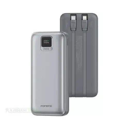 Foneng PX136 20000mAh 22.5W Power Bank With Built-in Cable